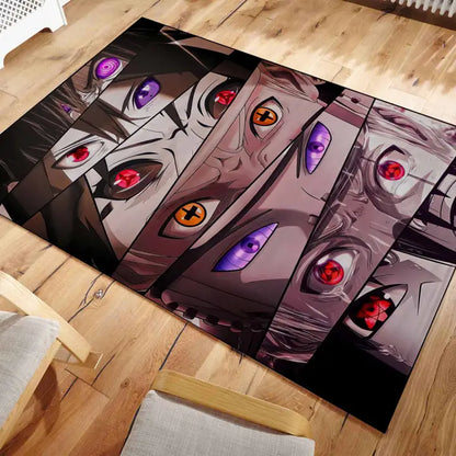 Sharingan Rug Pattern Sharingan inspired Rug – Anime Addicts